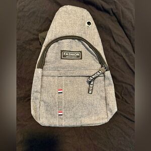 Gray Men's Sling Bag